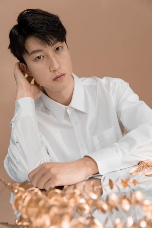 man, model, portrait, flash, lighting, shirt, white shirt, pose