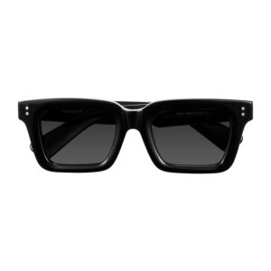 black rectangle metal sunglasses for men